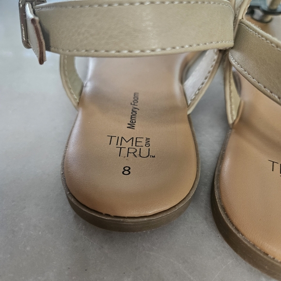 New "Time & Tru" Woven Strappy Sandals - NWT - Picture 6 of 12